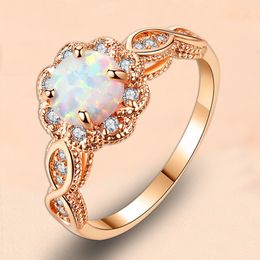 Wedding Rings Fashion Zircon Engagement Gold Plated Hollow Infinite Wedding Jewellery for Women Lovers Anniversary Gift 230505