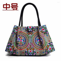 Evening Bags Ethnic Embroidery Handbags Featuring Vintage Embroidered Shoulder Bag Fashion Travel Leisure