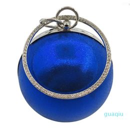 Designer-Evening Bags 2023 Women Bag Gold Silver Sequins Ladies Handbag Clutch Small Round Chain Shoulder