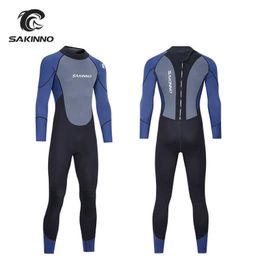 Wetsuits Drysuits Men's Wetsuit 3mm or 2mm Neoprene ThicknESS Full Body or Shorty LongShort Sleeve Zip Thermal Dive Suit Surf Scuba Diving J230505