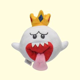 Wholesale Mary Series plush toys White Ghost Crown Ghost spitting tongue Shy ghost Halloween fun plush figures