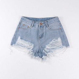 Womens Shorts 2023 Summer Denim Shorts For Women Ripped Y2k Streetwear Vintage Jeans Shorts Women Distressed Short Mujer Blue Jean Shorts Z0505