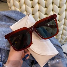 Sunglasses Black Men/Women Brand Designer Retro Sun Glasses Square Overszied Eyeglasses Female Eyewears Lentes De Sol Mujer