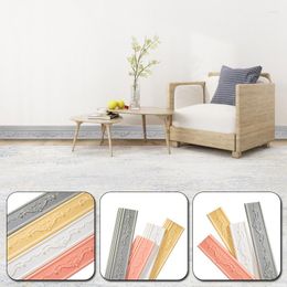 Wall Stickers PVC Baseboard Self-adhesive Background Edge Strip Skirt Foam Anti-collision 3D Stereo Waist Line Sticker