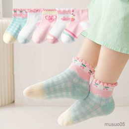 3pcs Pairs/Lot Kids Cotton Girl Boy Baby Teen Student Cute Cartoon Fashion Soft Mesh For Summer 1-12 Years New Children Socks