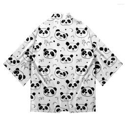 Ethnic Clothing Arrival 3D Printing Panda Loose Kimono Japanese Streetwear Cardigan Men Women Harajuku Tops Casual Shirts Yukata