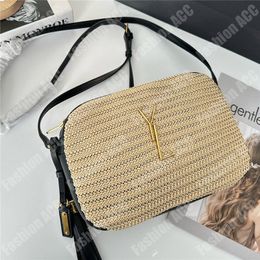 Raffias Womens Designers Cross Body Bag Luxury Straw Bag Tassel Classic Silver Gold Buckle Mens Crossbody Bags Grass Fashion Camera Handbag