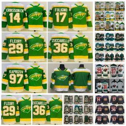 Reverse Retro Hockey Kirill Kaprizov Jerseys 29 Marc-andre Fleury Jared Spurgeon Marcus Foligno Kevin Fiala Mats Zuccarello Matt Dumba Joel Eriksson Winter