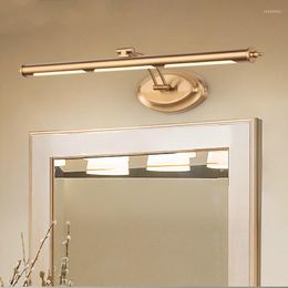 Wall Lamps Led Mirror Front Lamp Adjustable Head Bathroom Sconce Painting Lighting Bedroom Restroom Makeup Light Loft Decor WF1013