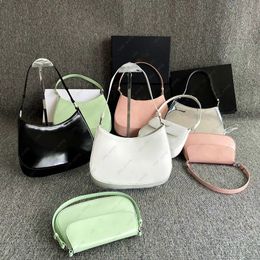 2023 Top quality bag Luxurys Designers Real Leather Women's brushed tote Nylon man Shoulder Bags hobo Crossbody Handbags