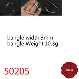 50205 Hip Hop S925 Sterling Silver Open Bracelet Punk Style Vintage Personalized Nail Cross Flower Letter Jewelry Couple Popular Accessories