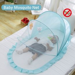 Crib Netting Baby Mosquito Portable Folding Bed Polyester born Sleep Travel Curtain Tent 230506