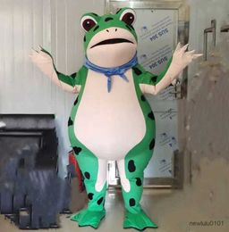 23ss Inflatable Mascot Costumes frog cartoon doll costume people wear dolls toad plush head cover human nature cartoon mascot