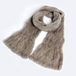 Scarves Winter Women Long Style Natural Real Scarf Fashion Warm Genuine Shawl Knitted Scarfs
