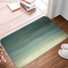 Bath Mats Gray-green sky Carpet Entrance Doormat Bath Floor Rugs Absorbent Mat Anti-slip Kitchen Rug for Home Decorative Foot mat AA230506