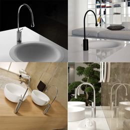 Bathroom Sink Faucets Basin Modern Black Faucet Waterfall Single Hole Cold And Water Tap Mixer Taps