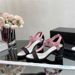 Peep Toe Sexy High Heel Sandals Women Shoes Runway Designer Nature Leather Ankle Buckle Strappy Ladies Summer Flat Sandalies
