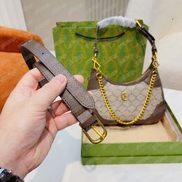 Luxury Designer Aphrodite Hobo Handbag Shoulder Bag Chain Womens Half Moon Underarm Crossbody Ophidia Totes Messenger Purse Wallet 2305061BF