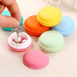 Jewelry Pouches Candy Color Macarons Storage Box Portable Mini Gift Package Lovely Case For Small Items 5/10pcs