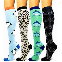 Men's Socks Compression Sports Running Nursing For Athletic Crossfit Flight Travel Nurses