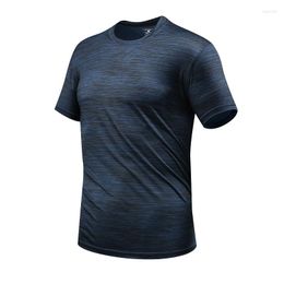 Men's T Shirts YIHAIFA Brand Sport Running Men Shirt Fitness Slim Elasticity Breathable Quick Dry Bodybuilding Tight Mens Male Tshirt