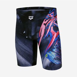 Men's swimwear Summer Men's Swimwear Training Swim Shorts Trunks Beach Tights Swimming Contest Pants Lycra Running Jammer Sports Surf Swimsuits P230506