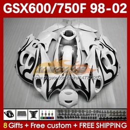 Fairing For SUZUKI KATANA GSXF 600 750 CC 600CC GSXF600 black flames GSXF-750 169No.121 GSX750F GSX600F 750CC 1998 1999 2000 2001 2002 GSXF750 GSXF-600 98 99 00 01 02 Body