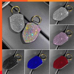 New Luxurious 2022 Bling Car Keychain Charm Pendant Keyring Car Keys Holder Auto Fashion Gifts Ornament Diamond Car Accessories for Woman