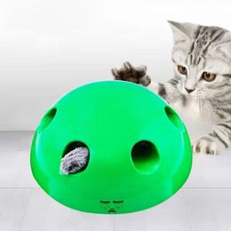 Toys The New Popular Electric Semicircular Cat Toy Cat Supplies Cat Catch Mouse Cat Toy Funny Automatic Cat Toy Treat Toy Pets Toys