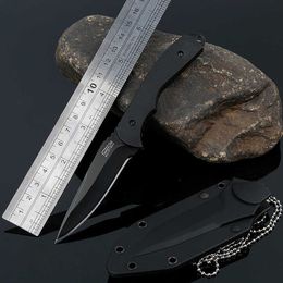 Camping Hunting Knives Mengoing Outdoor Fixed Blade Knife 440A steel Survival Utility Necklace Knives With ABS Sheath P230506