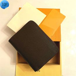 Wallets Original High Qualitys Designers Purses Fashion Short ZIPPY Wallet Monograms Classic Zipper Pocket Pallas Bag Zip Coi