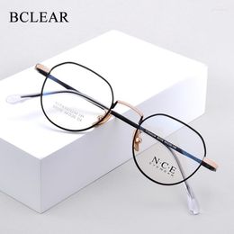 Sunglasses Frames Fashion 2023 Arrival Retro Small Face Optical Men Women Full Rim Ultra-light Titanium Eyegalss Spectacle PrescriptionFashi