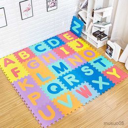 Rugs Playmats QWZ Set 30*30cm Cartoon English Alphabet Pattern Baby Crawling Mat Puzzle Toys Kid EVA Foam Yoga Letter Mats Learning Toy