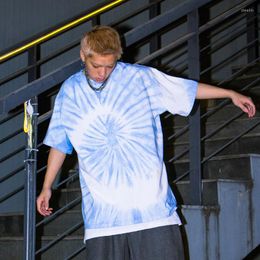 Men's T Shirts Original Tie Dye Crewneck Tshirt Short Sleeve Loose Casual Streetwear Oversize Harajuku Hip Hop Summer Top Tees Mens