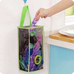 Hanging Baskets Grid Garbage Bag Socks Sundries Storage Organizers Kitchen Bathroom Useful Fashion Breathable Plastic