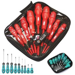 Schroevendraaier Screwdriver Set Magnetic Insulated Handle Tools High Voltage 1000V Slotted Phillips Screwdriver Electrician