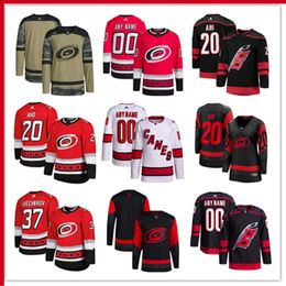 Carolina Custom Hurricanes Eishockeytrikots 82 Jesperi Kotkaniemi 48 Martinook 88 Martin Necas Max Pacioretty Brett Pesce Jesse Puljujarvi Antti Raanta Brady Skjei