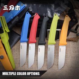 Accessories Outdoor Hunting Camping Survival Fishing Tactical Utility EDC Tool With Sheath 12C27 Fixed Blade Knife S708 SANRENMU