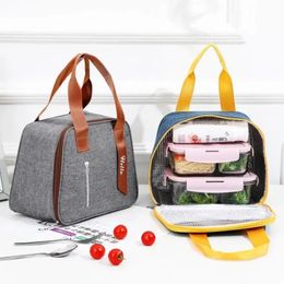 Keep Warm Lunch Bag Outdoor Outing Fruit Sushi Lunches Box Bag Portable Aluminium Foil Waterproof Handbag Food Fresh Storage Bags Wholesale