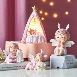 Decorative Objects Figurines Baby room accessories girl Fairy Garden decorative figures 230506