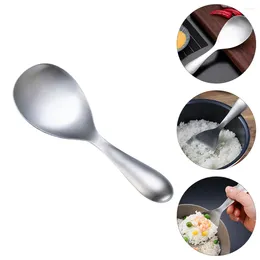 Dinnerware Sets Vintage Silverware Set Rice Scooper Spoons Bamboo Spoon Stainless Steel Large Dispenser Serving