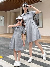Family Matching Outfits Parent-child Dress Summer Korean Version Children's Clothing Children's Net Red Mother and Daughter Clothing mommy and me 230506