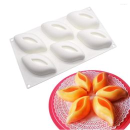 Baking Moulds 6 Cavity Pea Pod Silicone Mould For Mousse Pastry Pudding Jelly Cake Mould Decorating Tools Kitchen Accessories