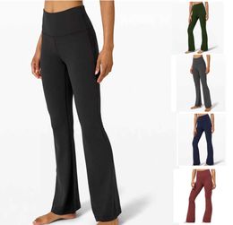 Pantaloni da yoga lululemens leggings da donna vestiti a tutta lunghezza skinny flare 5 colori disponibili elastico in vita designer protezione solare design 23ess