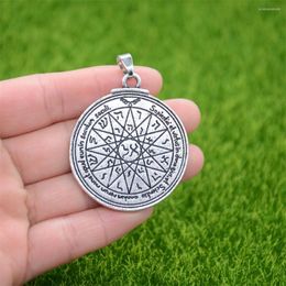 Pendant Necklaces Double Side Key Of Solomon Fourth Pentacle Mercury Necklace Wiccan Pagan Amulets Talismans Jewlery