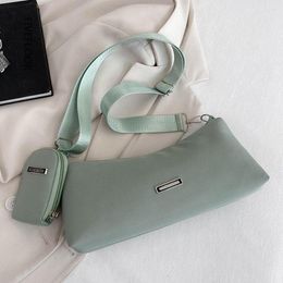 Evening Bags Solid Colour Shoulder For Female 2023 Casual Nylon Cloth Crossbody Fashion Design Ladies High Quality