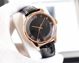 Luxury watch, high quality mechanical watch for men, re-carved 8500 coaxial movement, 316L steel case, imported from Italy cowhede strap, diameter 41/11mm