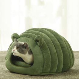 Mats Warm Cat Bed Pet Puppy Cat House Winter Dog Cat Cushion Mat Indoor Basket Cave Kennel Nest Cats Products For Pets Nido de gato