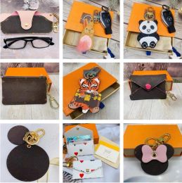 Designers Mini Wallet Fashion Womens Mens Keychain Ring Credit Card Holder Coin Purse Luxury Original Box Wallets Purse Crossbody Bag