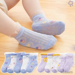 3pcs Baby For Pairs Lots Summer Newborns Kids Mesh Socks Infant Boy Girls Spring Cute Flower Lace Cotton 0-12Y